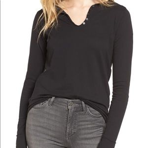 Zadig & Voltaire Long sleeve Black Tee with Skull